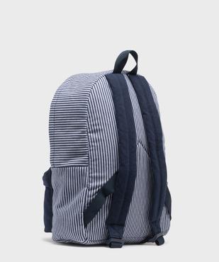 Sac à dos en toile à rayures enfant - LuluCastagnette vue2 - LULUCASTAGNETTE - GEMO
