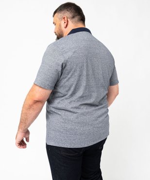 Polo manches courtes à fines rayures homme vue6 - GEMO (HOMME) - GEMO