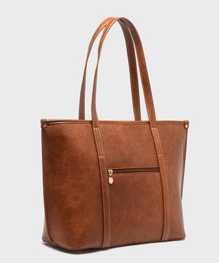 Sac cabas porté épaule avec pampilles amovibles femme - LuluCastagnette vue2 - LULU CASTAGNETT - GEMO