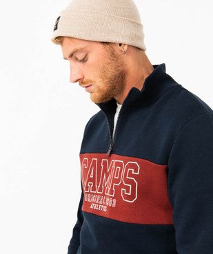 Sweat à col montant bicolore homme - Camps United vue5 - CAMPS UNITED - GEMO