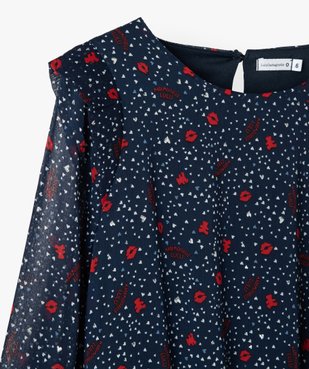 Chemise fille imprimée à manches longues - Lulu Castagnette vue2 - LULUCASTAGNETTE - GEMO