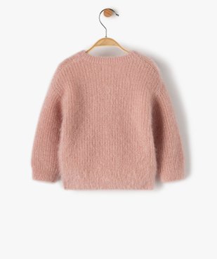 Gilet bébé fille en maille douce pailletée vue3 - GEMO(BEBE DEBT) - GEMO