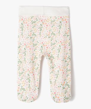 Pantalon à pieds et ceinture élastique en jersey bébé fille (lot de 2) vue3 - GEMO 4G BEBE - GEMO