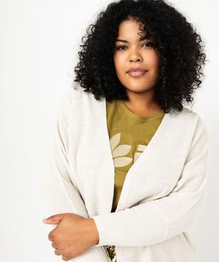 Gilet ample à manches chauve-souris femme grande taille vue2 - GEMO (G TAILLE) - GEMO