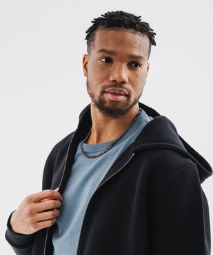 Sweat zippé à capuche homme vue3 - GEMO (HOMME) - GEMO
