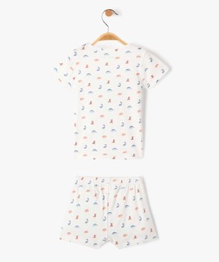 Pyjashort bébé garçon 2 pièce imprimé dinosaures vue3 - GEMO(BB COUCHE) - GEMO