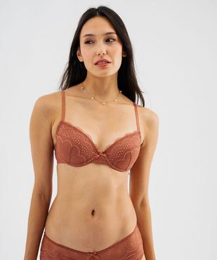 Soutien-gorge corbeille en dentelle à armatures vue2 - GEMO(HOMWR FEM) - GEMO