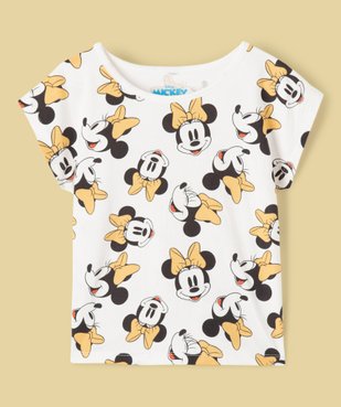 Tee-shirt fille à manches courtes coupe loose imprimé - Disney vue1 - DISNEY DTR - GEMO
