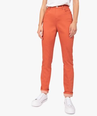 Pantalon femme coupe Regular en stretch vue1 - GEMO(FEMME PAP) - GEMO
