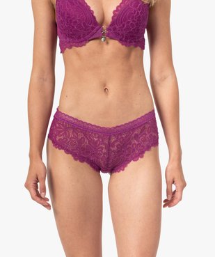 Shorty femme en dentelle et tulle vue1 - GEMO(HOMWR FEM) - GEMO