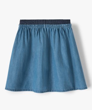 Jupe fille patineuse en chambray à taille élastiquée vue3 - GEMO (ENFANT) - GEMO