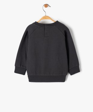 Sweat bébé garçon mixte en molleton doux avec poche fantaisie vue3 - GEMO(BEBE DEBT) - GEMO
