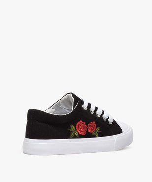 Tennis fille en toile avec roses brodées sur le côté vue4 - GEMO (ENFANT) - GEMO