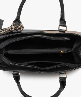 Sac à main découpe en V avec bandoulière amovible femme vue3 - GEMO (ACCESS) - GEMO