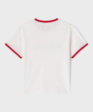 Tee-shirt manches courtes en jersey brodé garçon - LuluCastagnette vue3 - LULU CASTAGNETTE GEMO FOR GOOD - GEMO