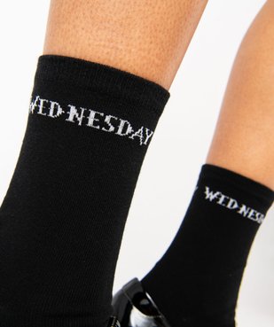 Chaussettes tige haute imprimées - Wednesday (lot de 2) vue6 - WEDNESDAY - GEMO