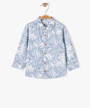 Chemise à motif feuillage bébé garçon vue1 - GEMO(BEBE DEBT) - GEMO