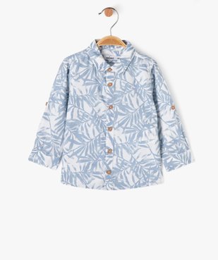 Chemise à motif feuillage bébé garçon vue1 - GEMO(BEBE DEBT) - GEMO