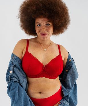 Soutien-gorge emboitant à armatures femme grande taille vue2 - GEMO(HOMWR FEM) - GEMO