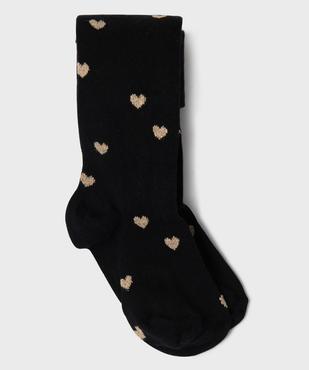 Collant chaud à motifs coeurs bébé fille vue1 - GEMO(BEBE DEBT) - GEMO