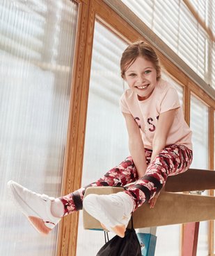 Leggings fille pour le sport avec ceinture élastiquée vue4 - GEMO (ENFANT) - GEMO
