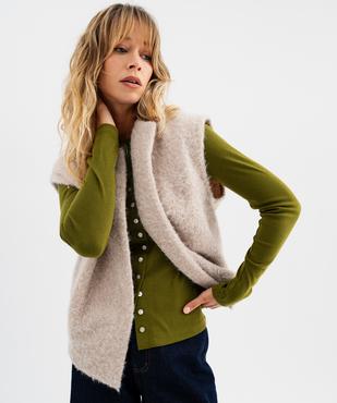 Gilet sans manches coupe oversize femme vue1 - GEMO(FEMME PAP) - GEMO