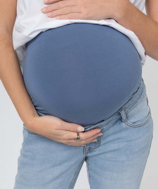 Jean de grossesse coupe Skinny avec bandeau haut vue2 - GEMO 4G MATERN - GEMO