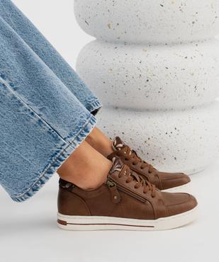 Baskets basses avec touches scintillantes femme - Valentina Baldano vue1 - VALENTINA BALDANO GEMO FORGOOD - GEMO