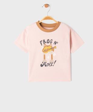 Tee-shirt manches courtes avec motif musique bébé garçon vue1 - GEMO 4G BEBE - GEMO
