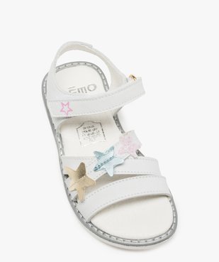 Sandales fille avec étoiles brodées sur le dessus vue5 - GEMO (ENFANT) - GEMO