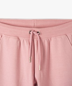 Pantalon de jogging fille avec intérieur molletonné vue2 - GEMO (JUNIOR) - GEMO