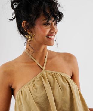 Robe court dos-nu coupe boule femme vue3 - GEMO(FEMME PAP) - GEMO