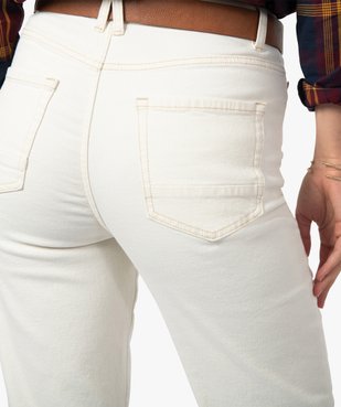Jean femme coupe Straight taille haute vue2 - GEMO(FEMME PAP) - GEMO
