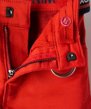 Pantalon garçon en toile avec ceinture – LuluCastagnette vue3 - LULUCASTAGNETTE - GEMO