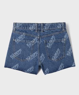Short en jean avec inscriptions et marques d’usure fille - Camps United vue3 - CAMPS US - GEMO