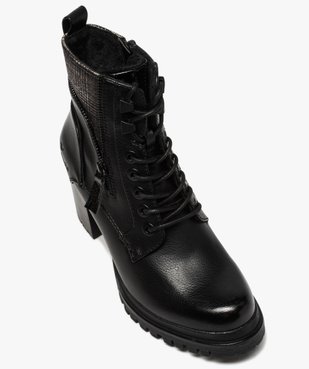 Boots femme à talon carré et semelle crantée – Tom Tailor vue5 - TOM TAILOR - GEMO