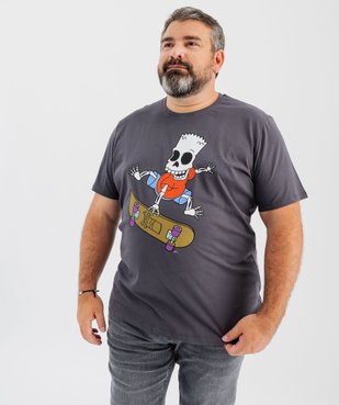 Tee-shirt manches courtes en coton imprimé homme - Les Simpsons vue9 - SIMPSONS - GEMO