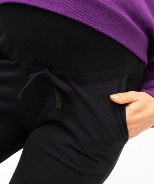 Pantalon de grossesse droit en jersey avec lien à la taille vue2 - GEMO 4G MATERN - GEMO