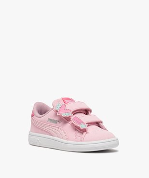 Baskets bébé fille à scratch étoile et cœur - Puma vue2 - PUMA - GEMO