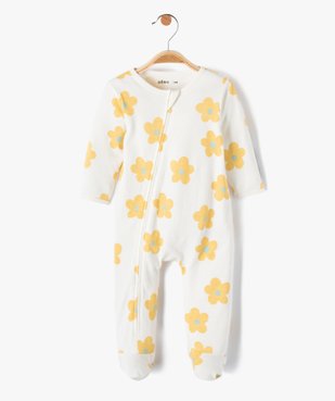 Pyjama bébé dors bien en jersey fleuri à fermeture zippée vue1 - GEMO(BB COUCHE) - GEMO