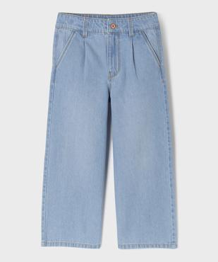 Jean wide leg avec taille ajustable fille vue1 - GEMO (ENFANT) - GEMO