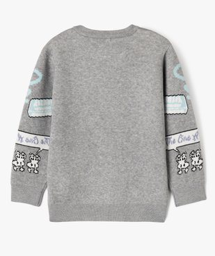 Pull à motifs thème musique garçon vue3 - GEMO (ENFANT) - GEMO