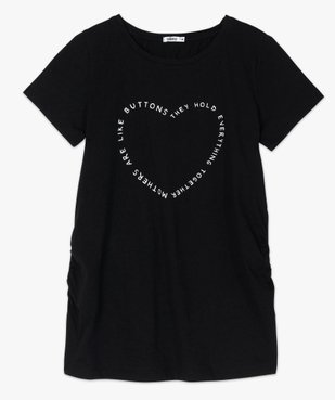 Tee-shirt de grossesse avec inscription en forme de cœur vue4 - GEMO (MATER) - GEMO