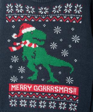 Pull de Noël garçon motif dinosaure vue2 - GEMO (ENFANT) - GEMO