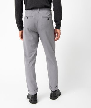 Pantalon homme en toile avec taille ajustable vue3 - GEMO (HOMME) - GEMO