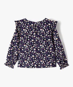 Chemise fleurie à manches longues fille - LuluCastagnette vue4 - LULUCASTAGNETTE - GEMO