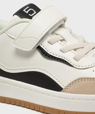 Baskets à scratch avec empiècements contrastants garçon - 5 Miles vue6 - 5 MILES - GEMO