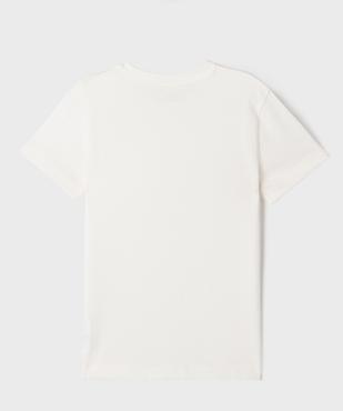 T-shirt uni à poche poitrine garçon vue3 - GEMO 4G GARCON - GEMO