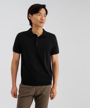 Polo à manches courtes en maille homme vue1 - GEMO 4G HOMME - GEMO