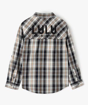Ensemble garçon 2 pièces : chemise à carreaux + tee-shirt - LuluCastagnette vue3 - LULUCASTAGNETTE - GEMO